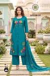Maharani Vol 1 By Passion Tree Roman Silk Kurti With Bottom Dupatta